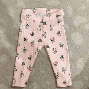 Janie and Jack Pink Floral Leggings